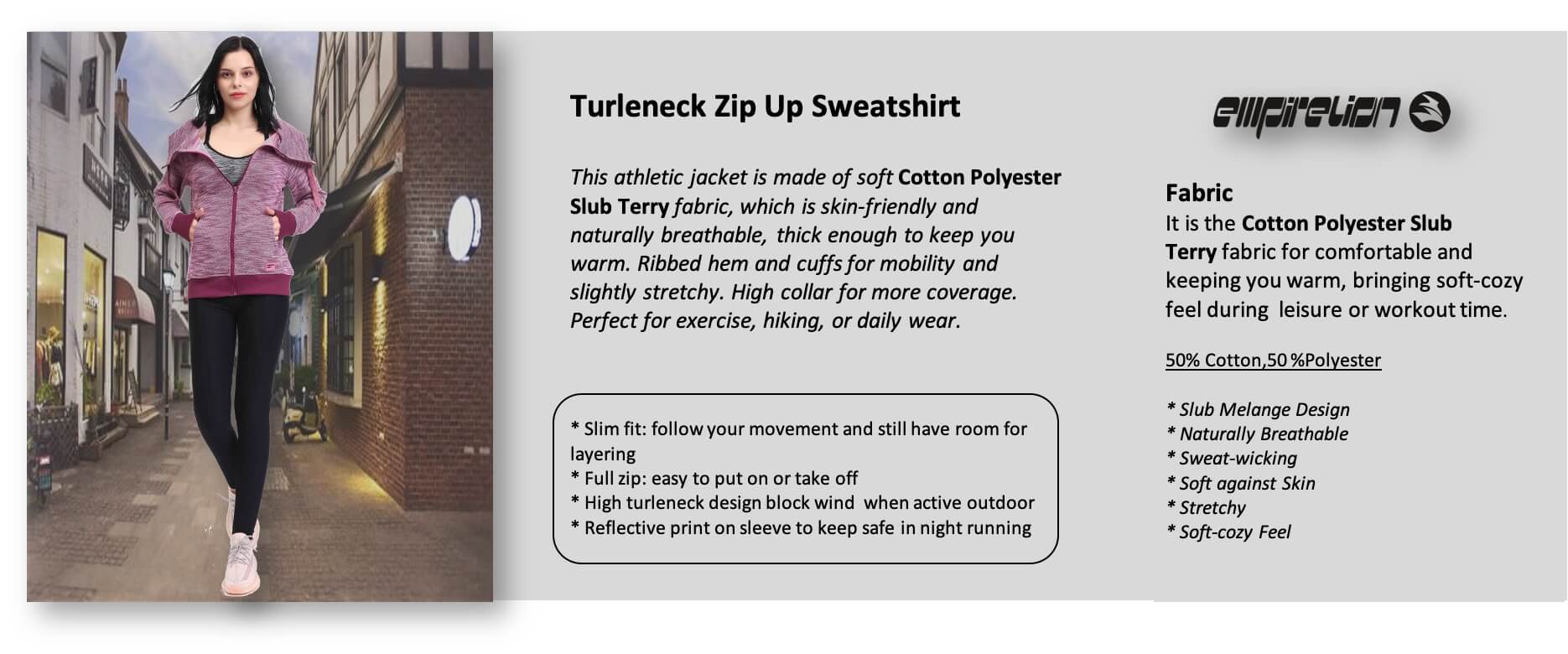 Cowl Turleneckジャケット