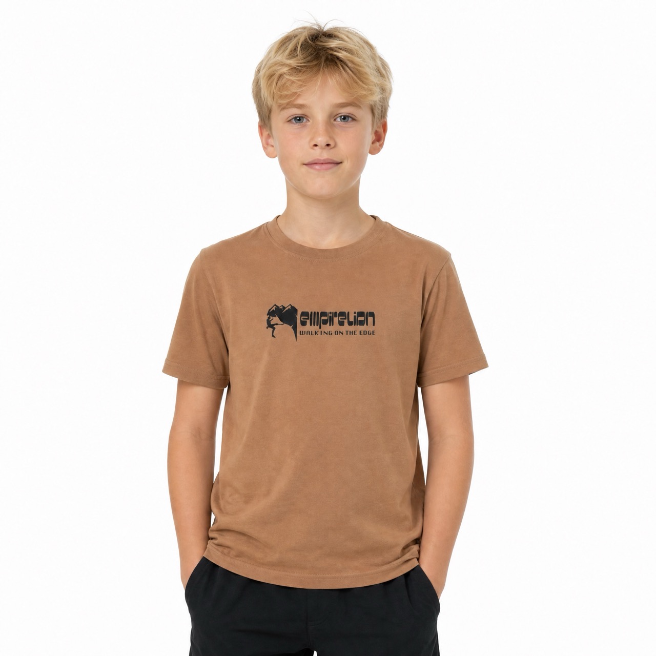 ボーイズロッククライミング半袖Tシャツ