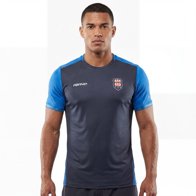 カラーブロック T シャツ サッカー チーム トップス 