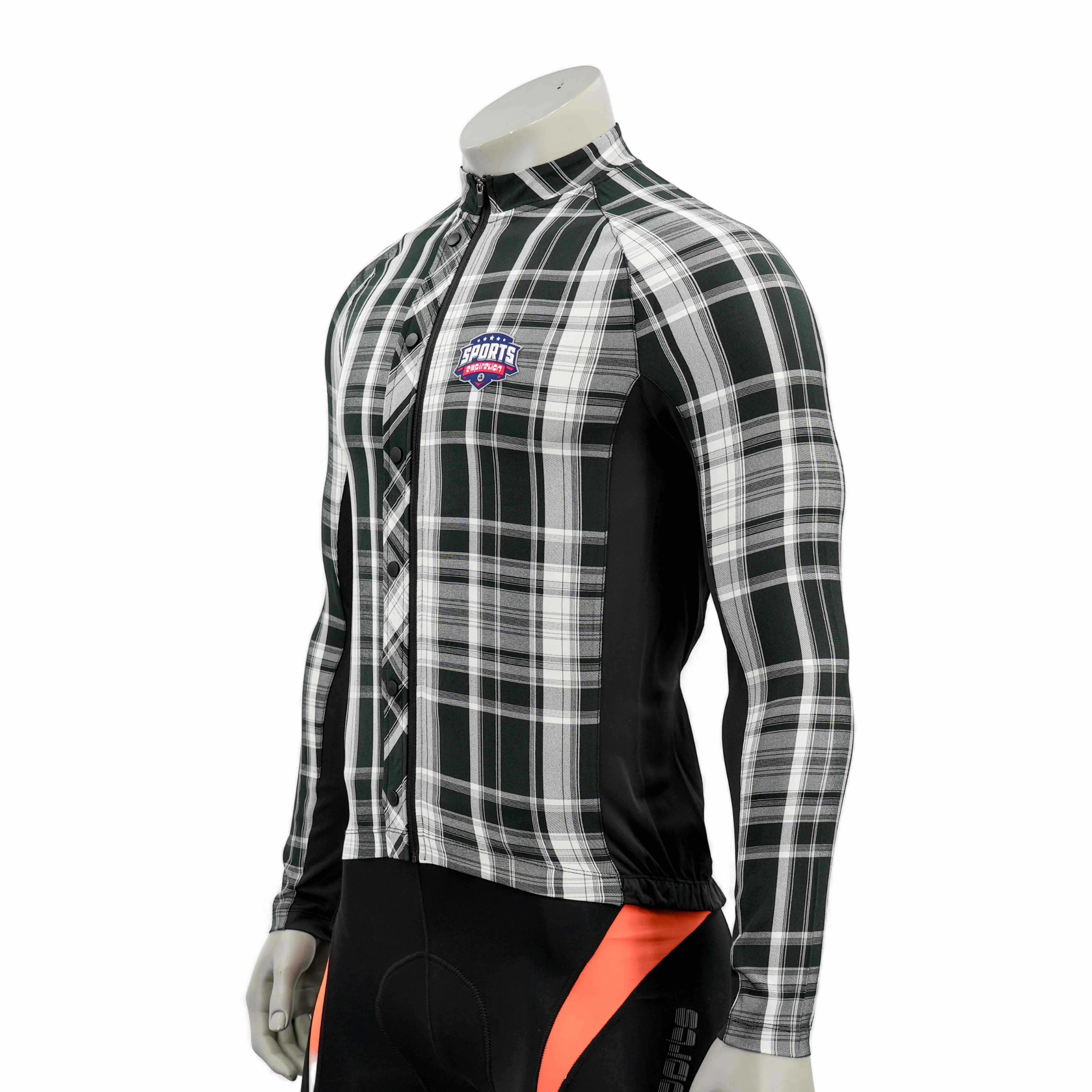 Yarndyed Check Longleeved Cycling Jersey