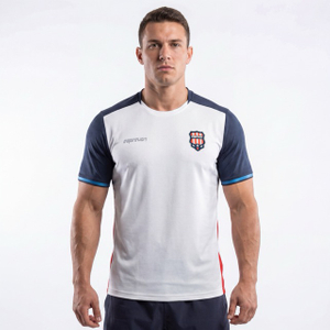 カラーブロック T シャツ サッカー チーム トップス 