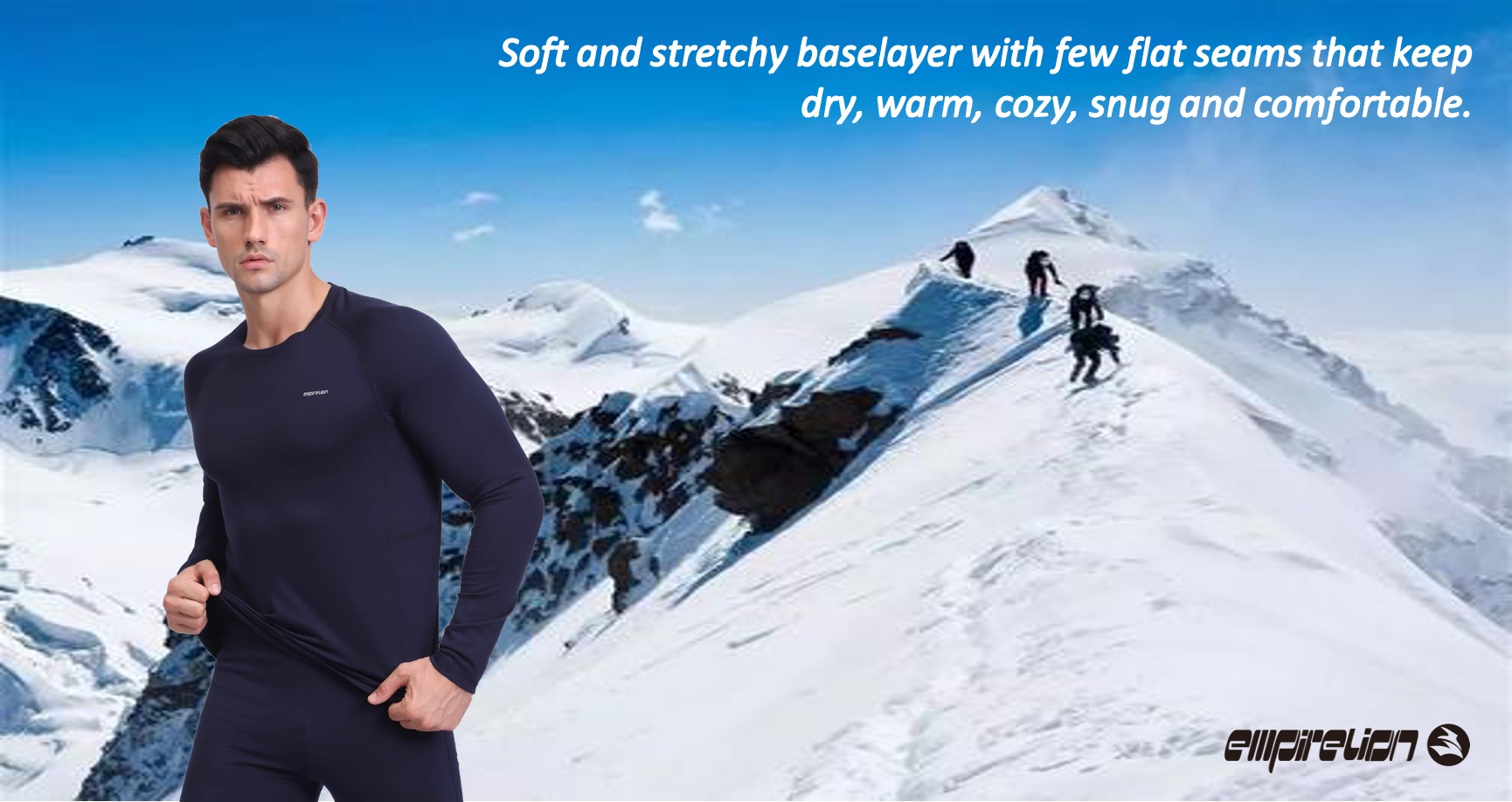 メリノウールの長袖トップ