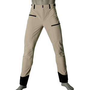 メンズ軽量ハイキングパンツスタイリッシュなパネル通気性トレッキングズボン