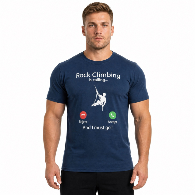 メンズ ロック クライミング半袖 T シャツ