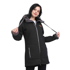 女性Sherpaフリースボンドウィンターパーカーオーバーコートジャケット