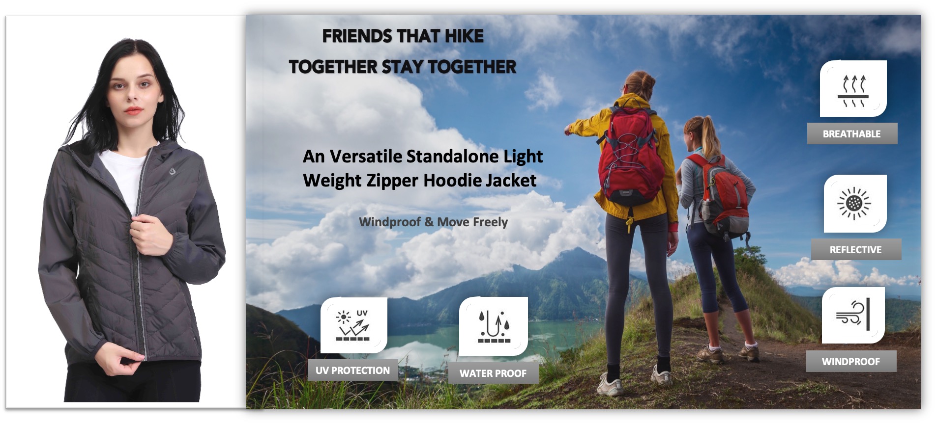 キルトライトウェイトパーカー