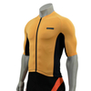 Raglan Short-Sleeved Color Block Reflective Sealed Pocket Cycling Jersey