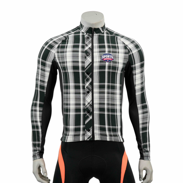 Yarndyed Check Longleeved Cycling Jersey