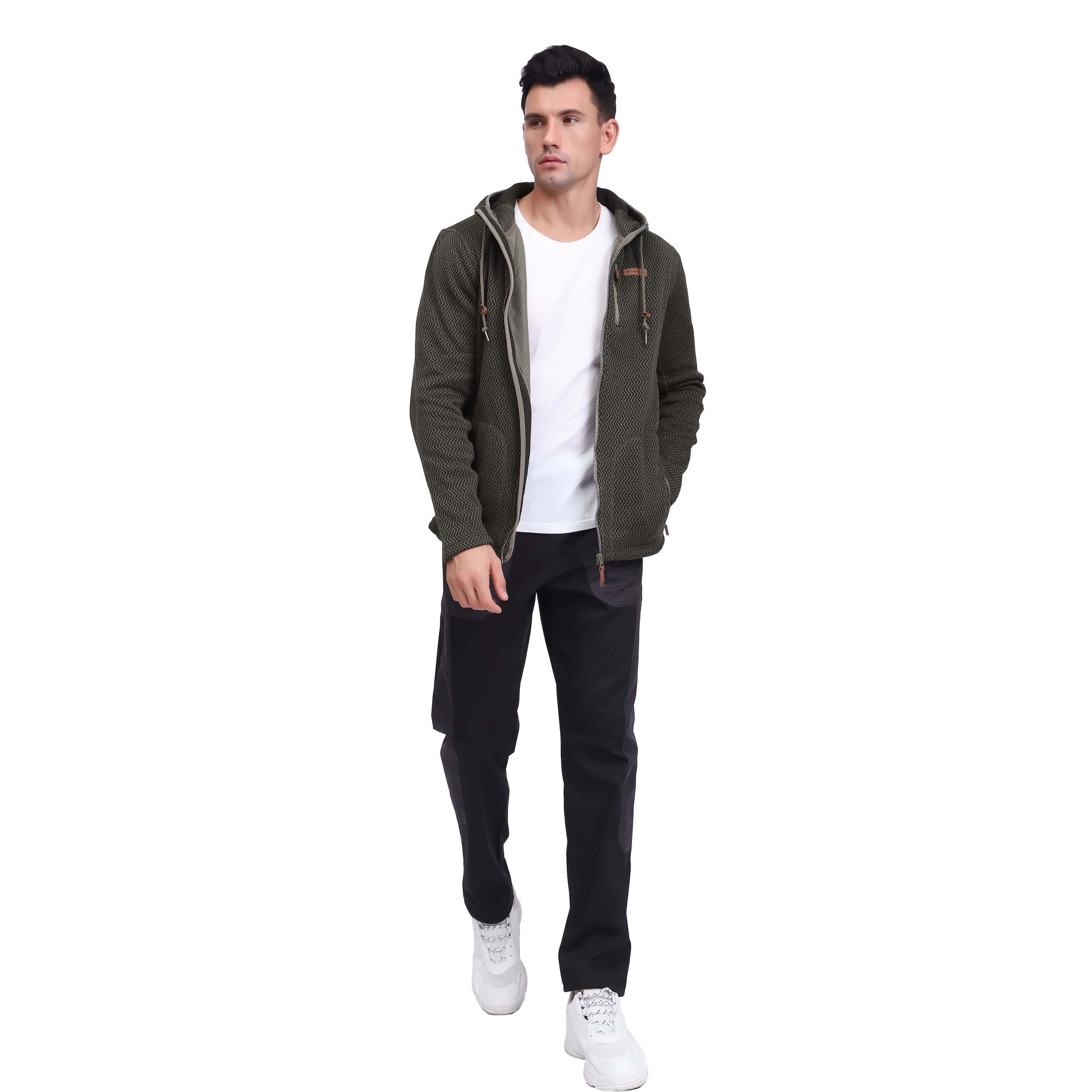 ジグザグの生地