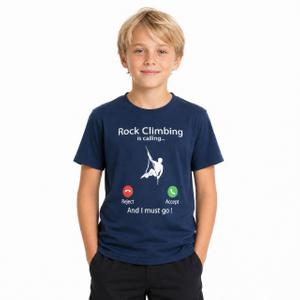 ボーイズロッククライミング半袖Tシャツ