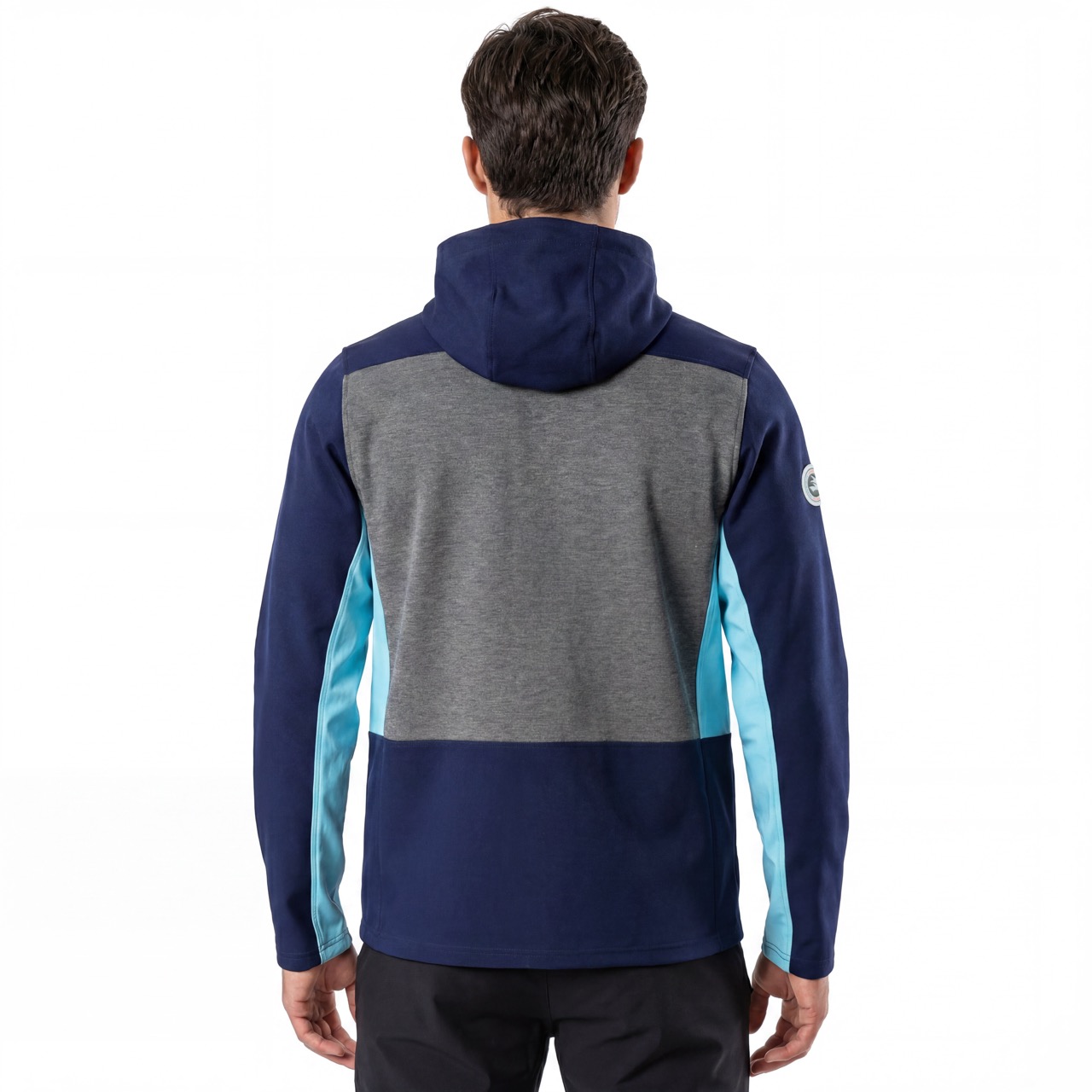 メンズ ハイキング 登山 アルピニズム ランニング カラーブロック ジップ パーカー ジャケット