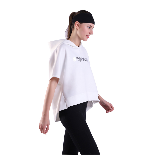 女性のクロップドパーカールーズかわいいアスレチックプルオーバースポーツカジュアルトップス