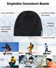 耐水防風スカルキャップ、ヘルメット対応ウィンタービーニー防雪帽子