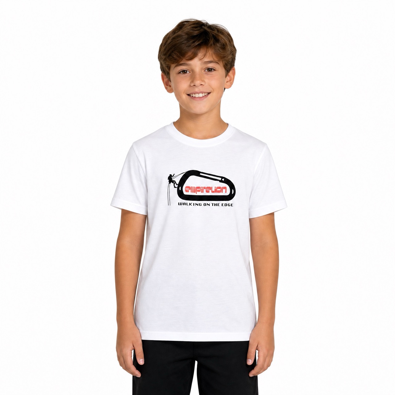 ボーイズロッククライミング半袖Tシャツ