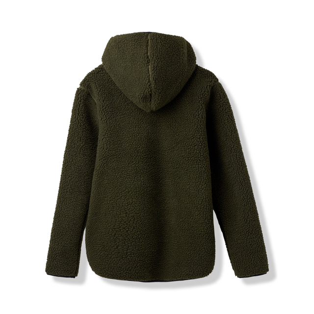 男子冬のサーマルシェルパヘビージップパーカーフリースジャケットトップ