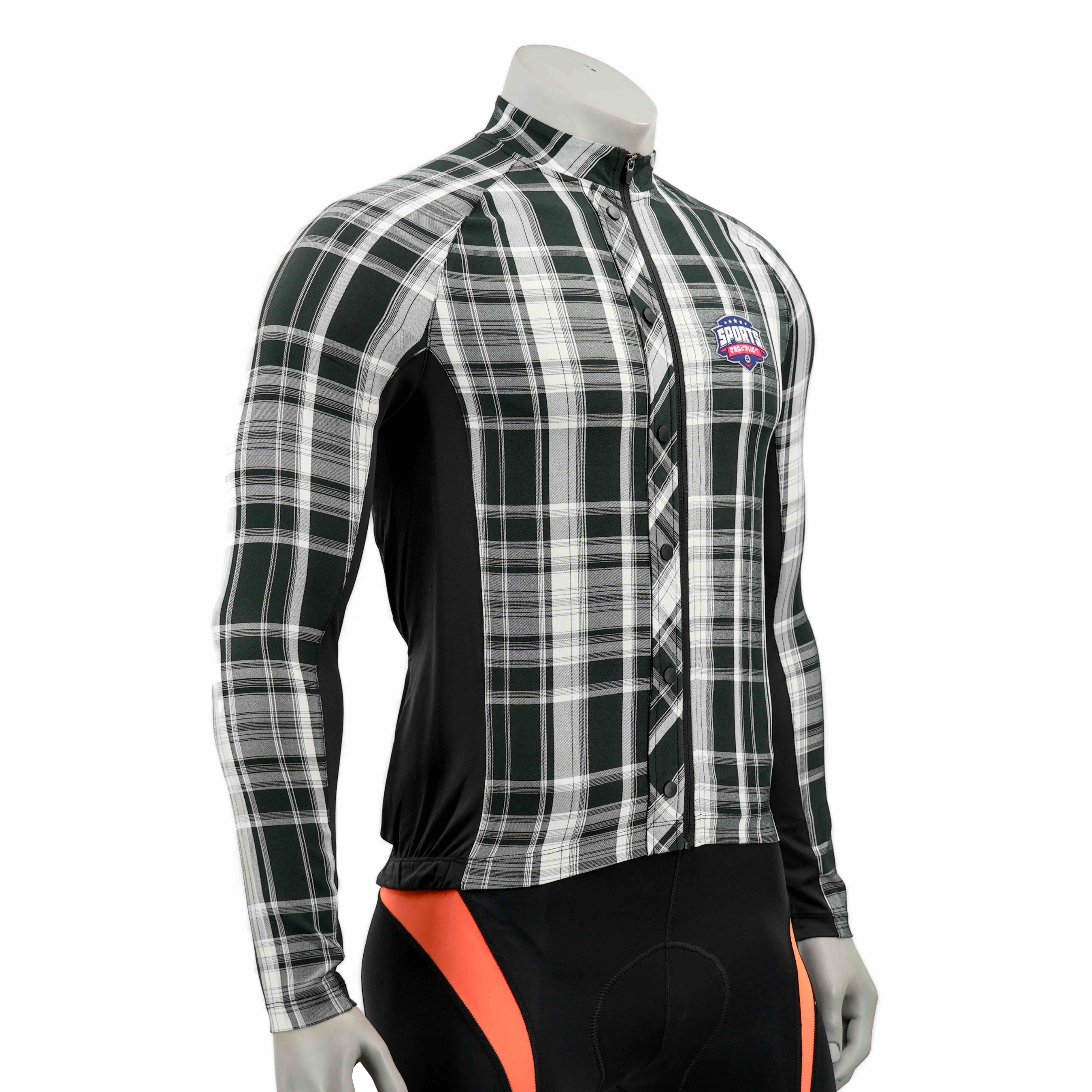 Yarndyed Check Longleeved Cycling Jersey